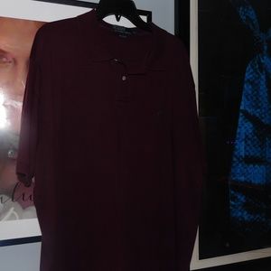Ralph Lauren Men's short sleeve Polo BURGUNDY NAVY